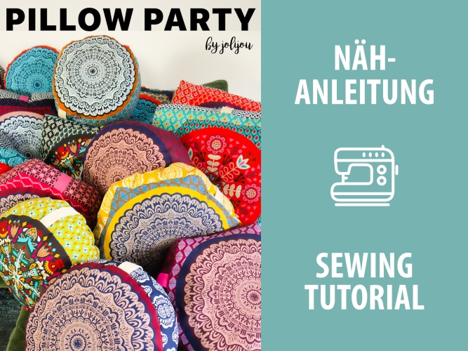 Canvas Swafing - Pillow Party 2023 - by Jolijou - 3 Panele - 3 Meter
